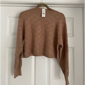 LA Hearts by PacSun cropped mock neck sweater. Brand new with tags. Size small.